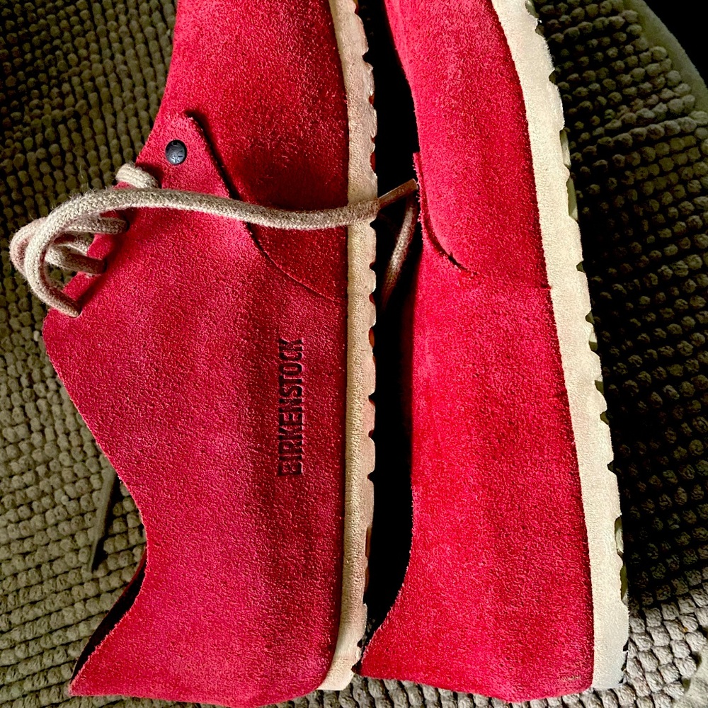 Birkenstock Maine Lace Ups Red